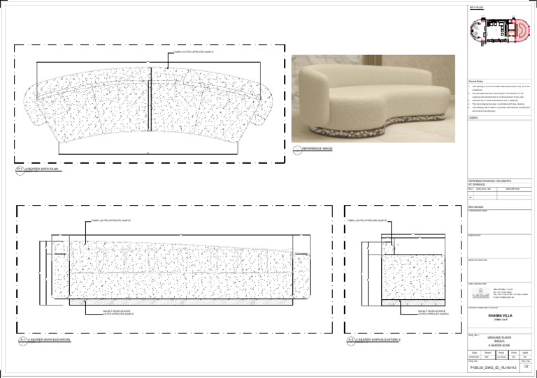 P158.30 - DWG - Id - Rj-00112-Rev-02 Sofa Chair | PDF | Drawing ...