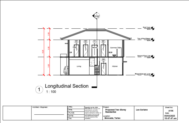 A105 - Longitudinal Section | PDF