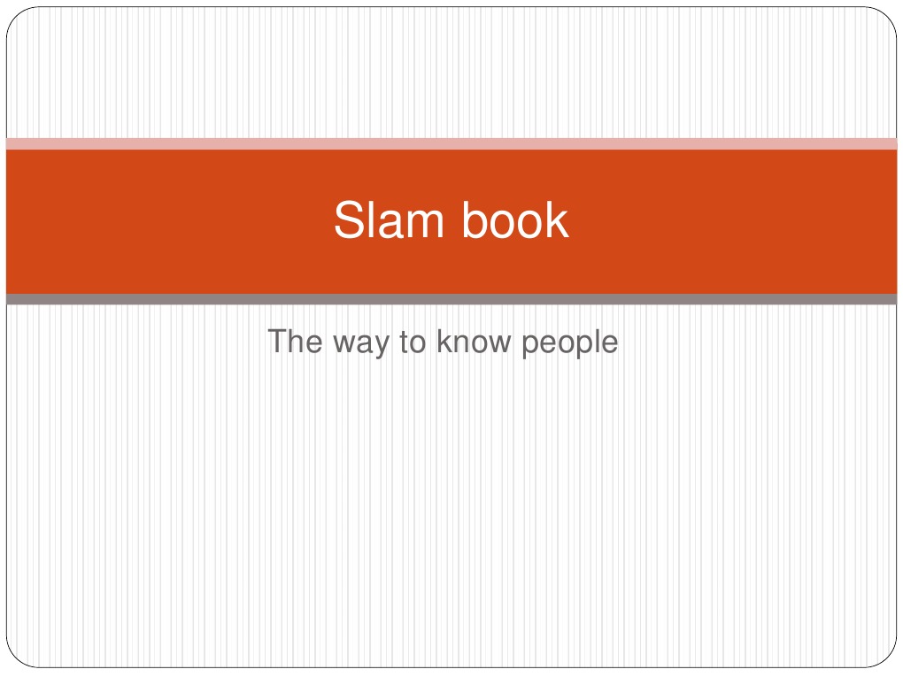 Slam Book | PDF | Religion & Spirituality | Young Adult