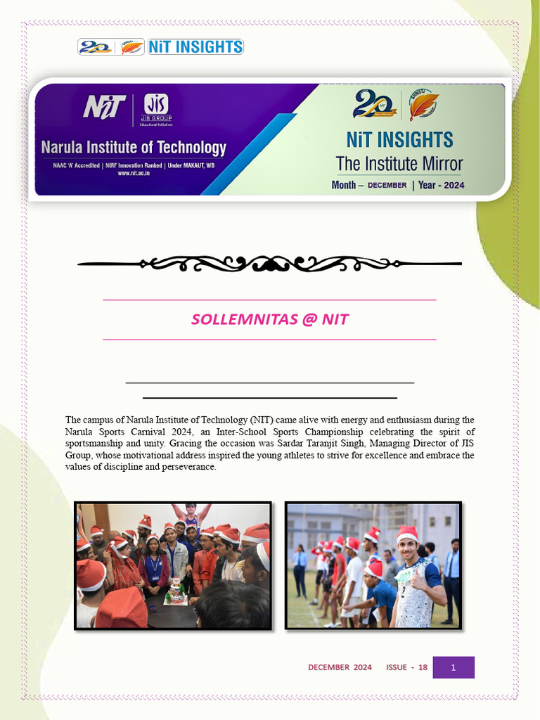 NIT December 2024 Events Highlights | PDF