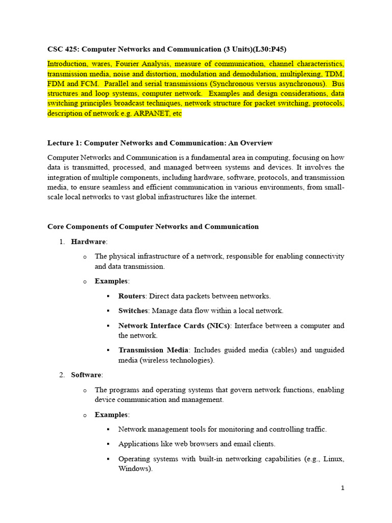 Internet Communication Mechanisms Explained | PDF | Computer Network ...