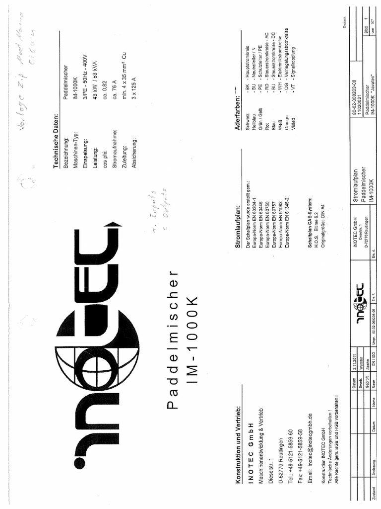 Wiring Mixer Inotech | PDF