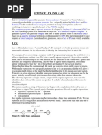 Study of Lex and Yacc: Lexisa