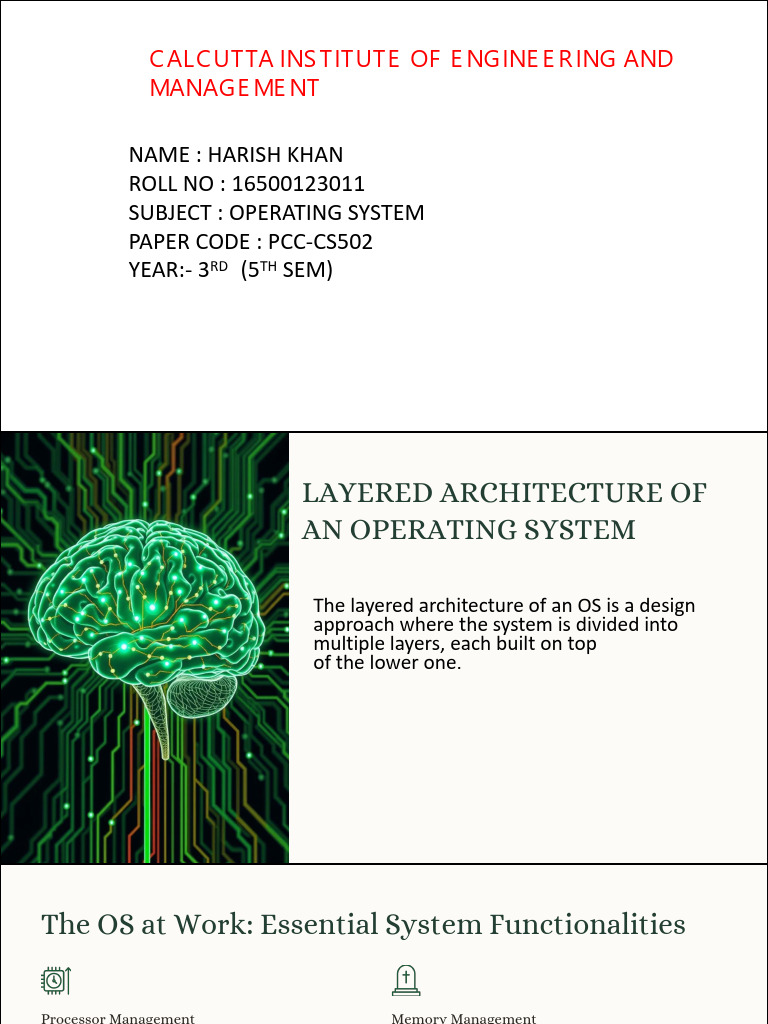 Harish Khan - OS | PDF | Kernel (Operating System) | Operating System