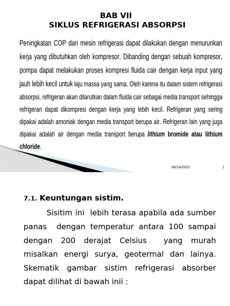 Siklus Refrigerasi Absorpsi dan Termoelektrik | PDF