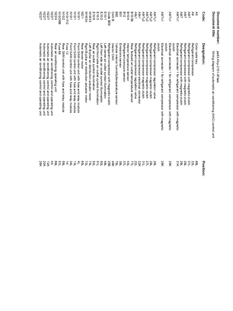 W212 Automatic Climate Control Unit Wiring Diagram - 1 | PDF ...