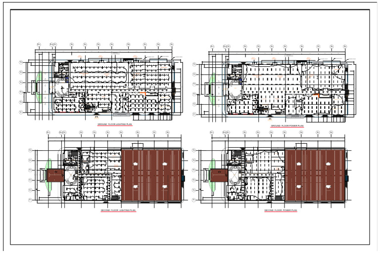 Ground and Second Floor Lighting Plans | PDF | Bmw