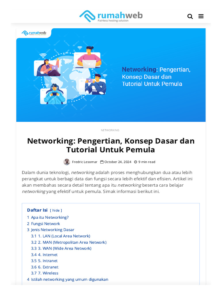 Pengertian dan Tutorial Networking | PDF