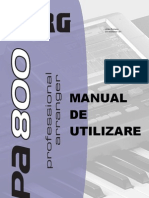Manual Korg Pa 800