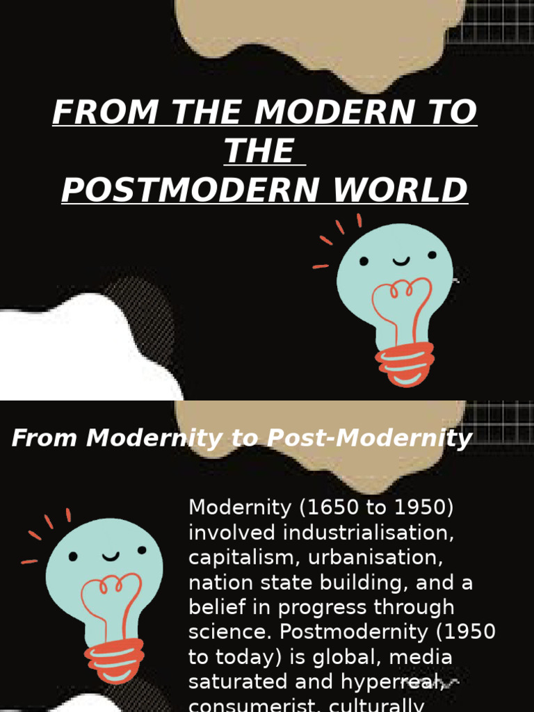 From The Modernity To The Post Modernity | PDF | Postmodernism | Modernity