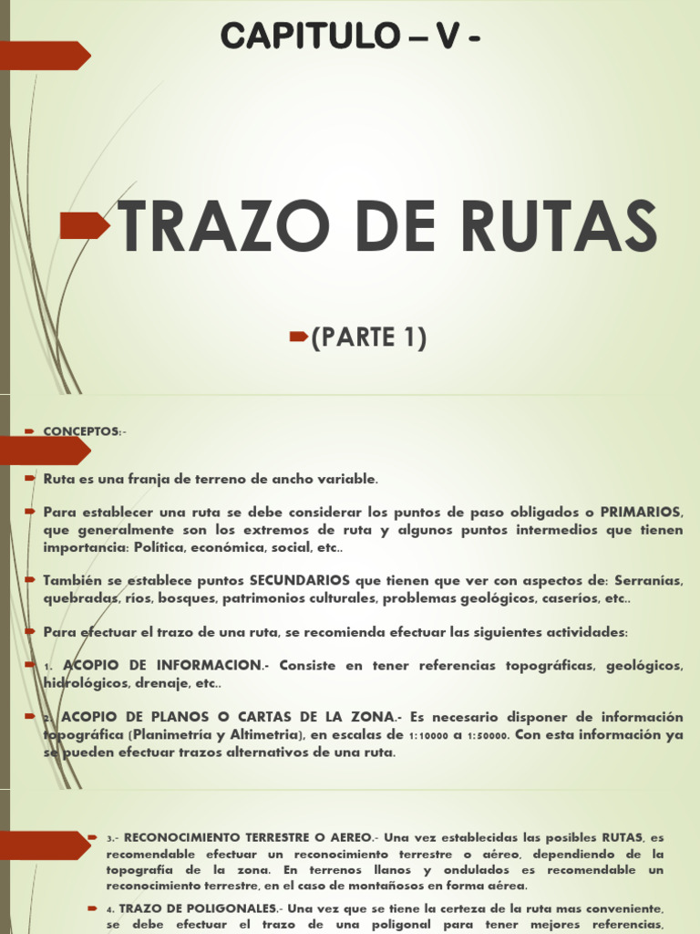 Trazado de Rutas: Guía Práctica | PDF