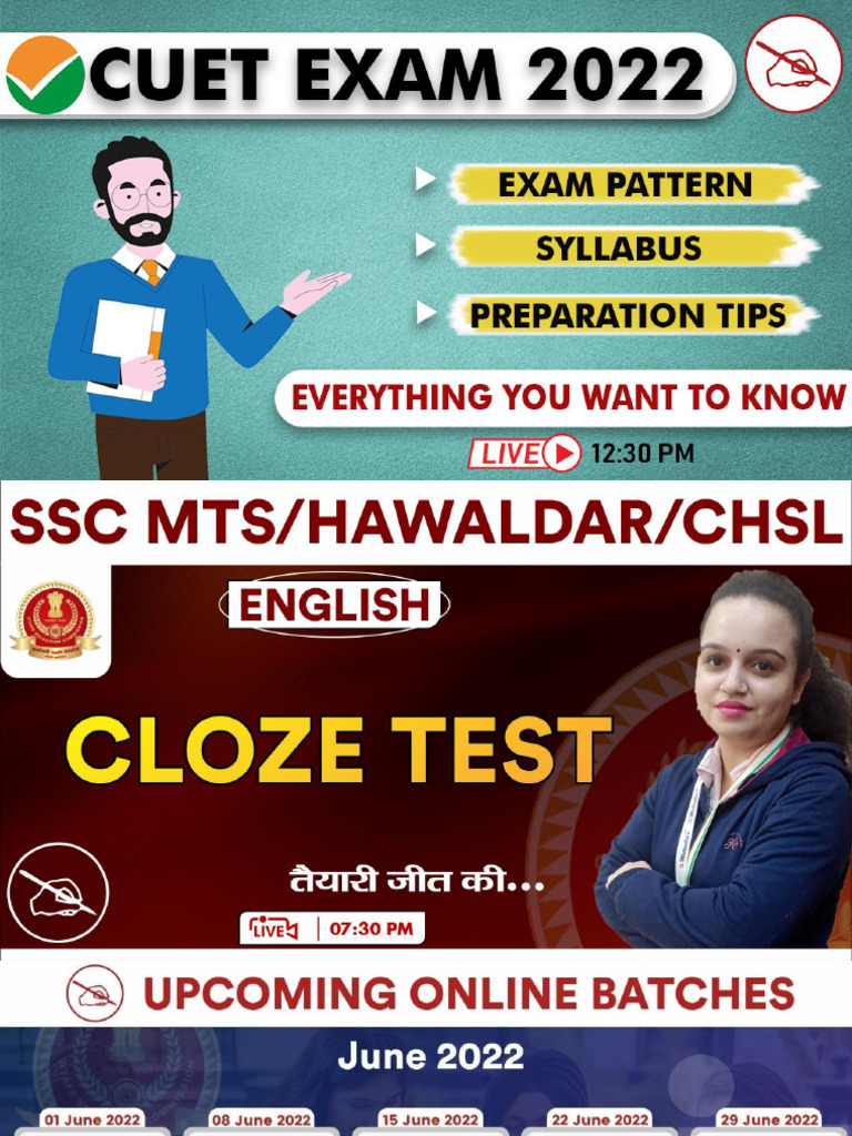 Cloze Test: Understanding Contextual Vocabulary | PDF