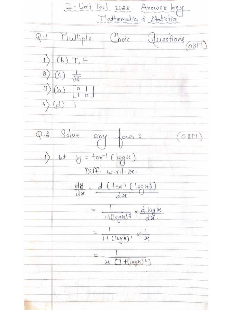 UnitTest - Math - QA 08 11 2025 13 05 | PDF