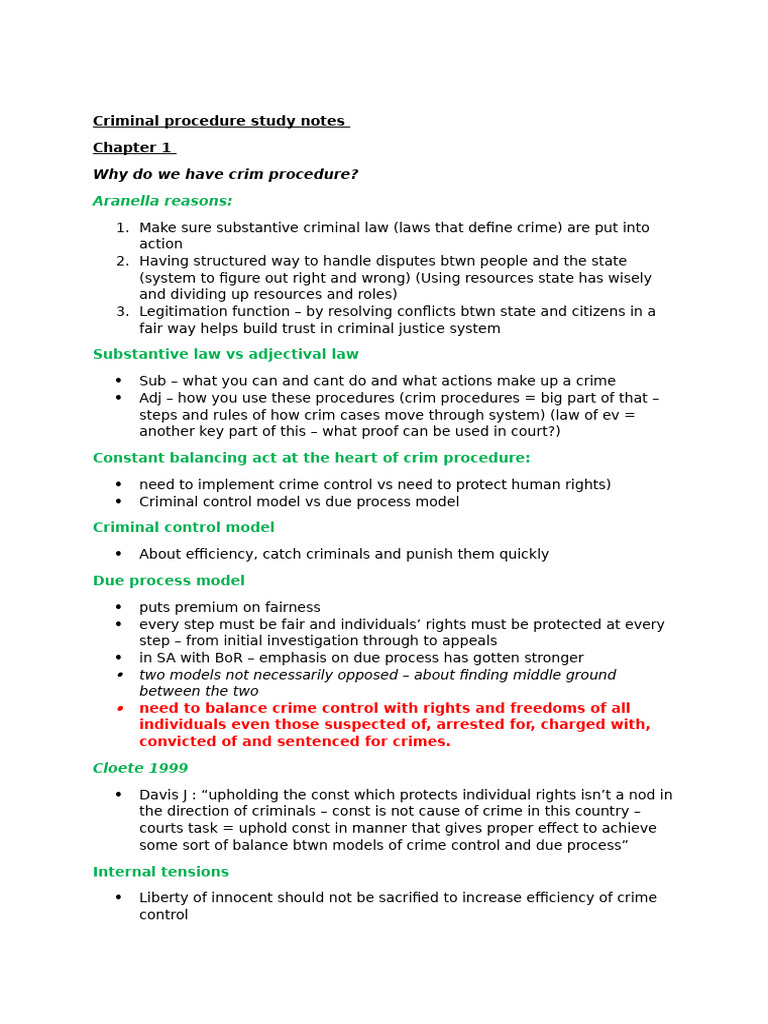 Overview of Criminal Procedure Principles | PDF | Prosecutor ...
