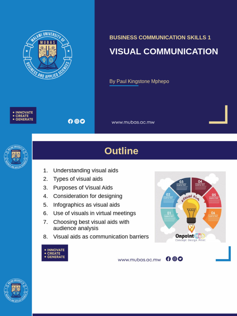 Effective Visual Aids in Business Communication | PDF | Infographics ...