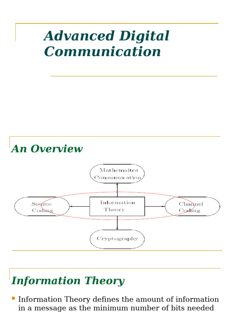 Advanced Digital Communication Overview | PDF | Data Compression | Code