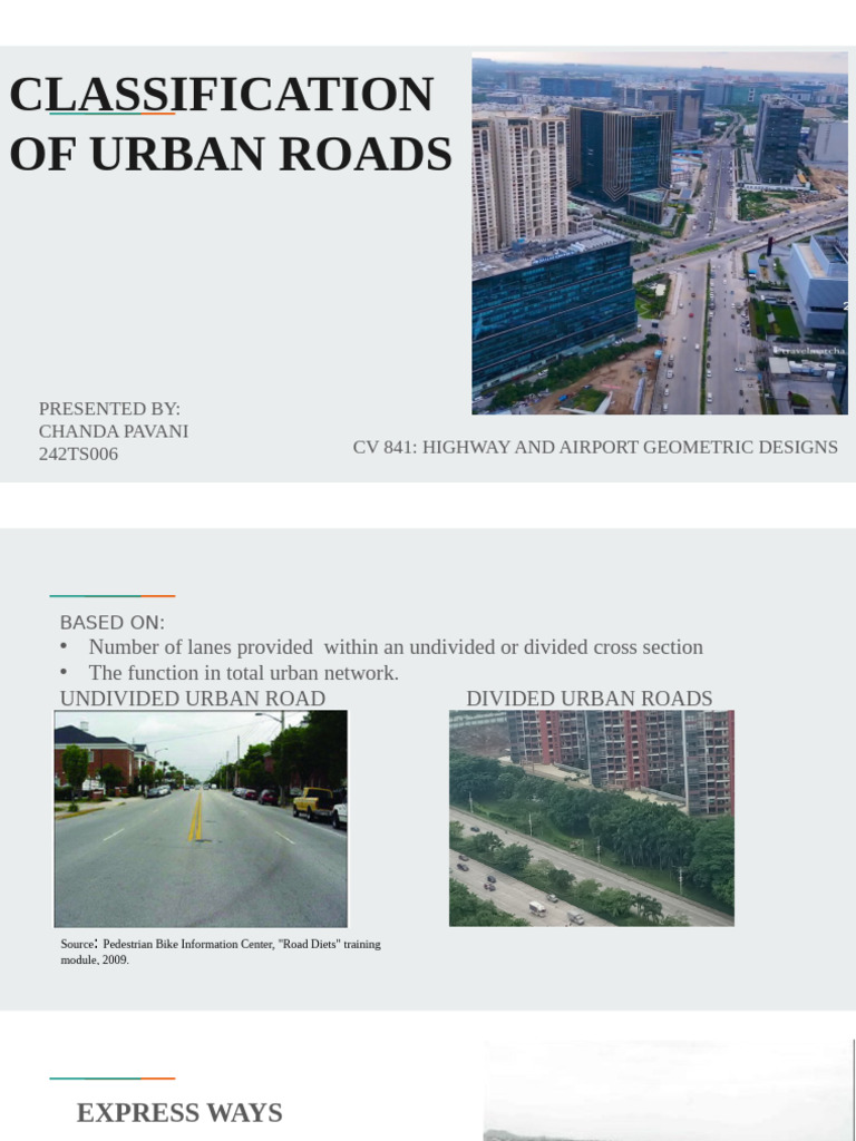 Urban Road Classification Guide | PDF | Traffic | Road