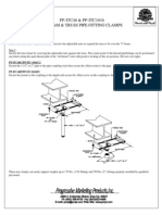 PP-ITC48 & PP-ITC1016 "I" Beam & Truss Pipe Fitting Clamps: Installation Instructions