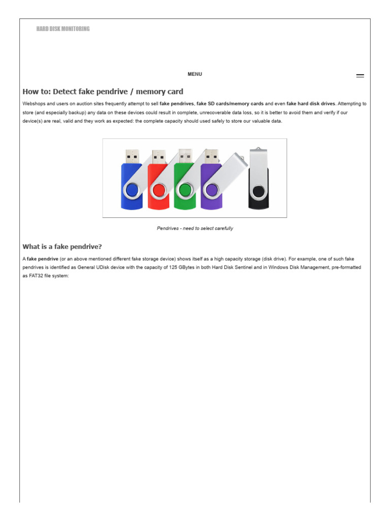 Detecting Fake USB Devices | PDF | Usb Flash Drive | Computer File