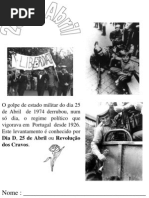 Fichas de Trabalho Abril