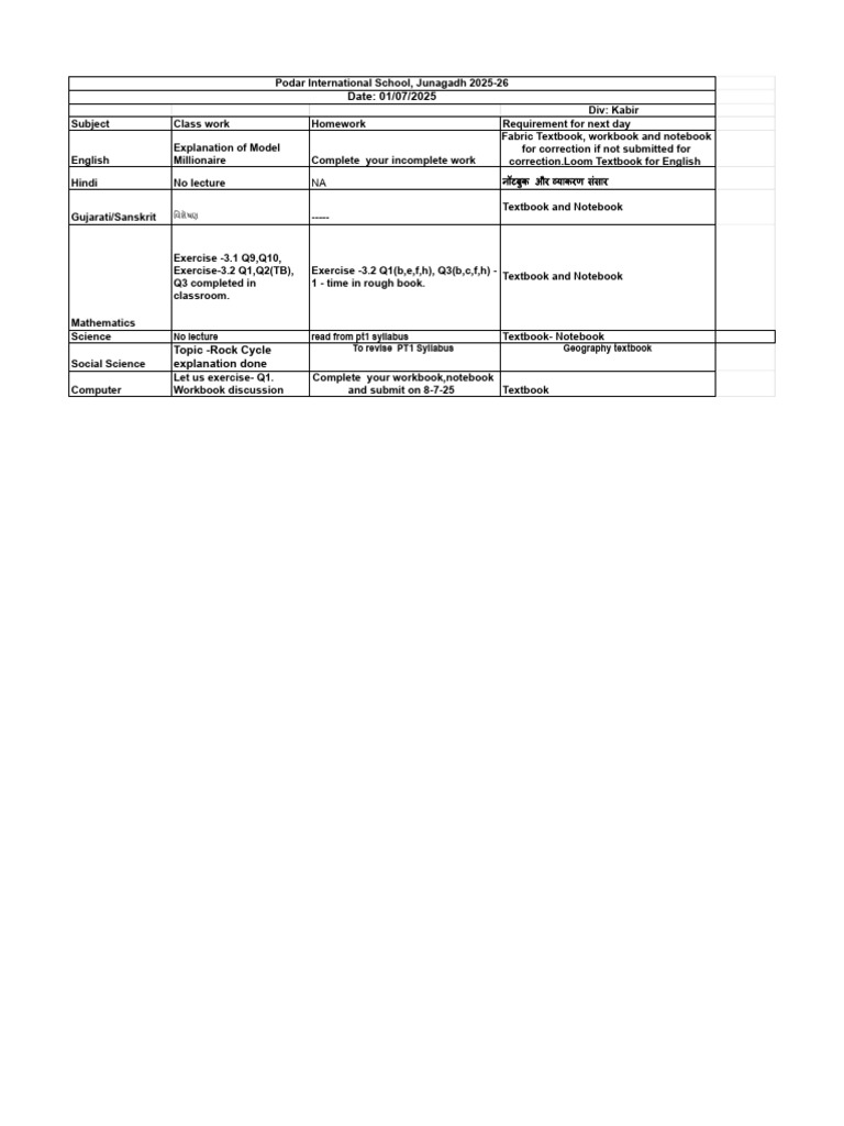 Homework PDF - XLSX 7C-31 | PDF