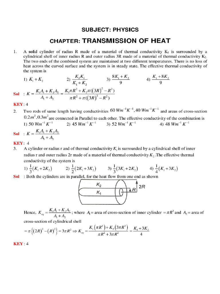 Transmission of Heat | PDF