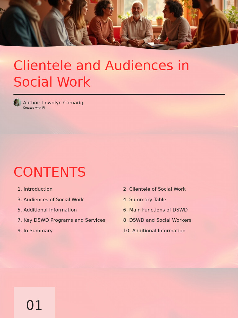 Social Work Clientele and Audiences Guide | PDF | Social Work | Non ...