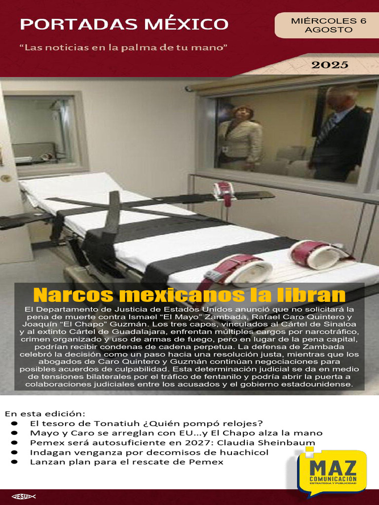 Justicia para capos del narcotráfico | PDF | Cartel de Sinaloa