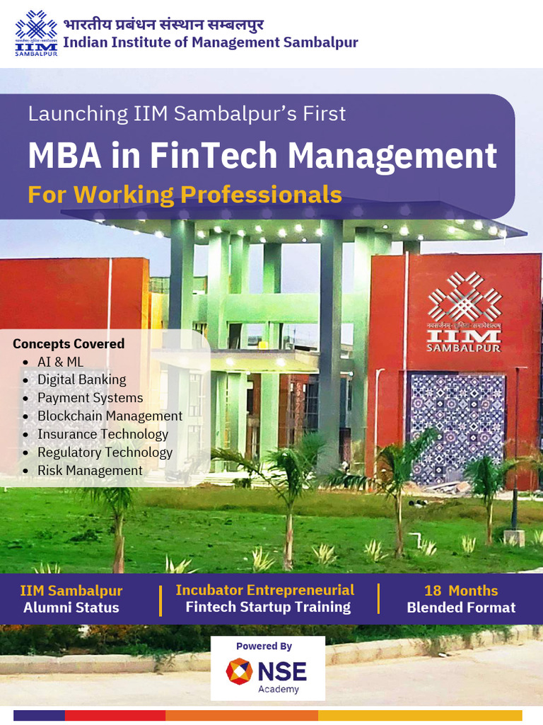 MBA in Fintech Management | PDF | Financial Technology | Finance ...