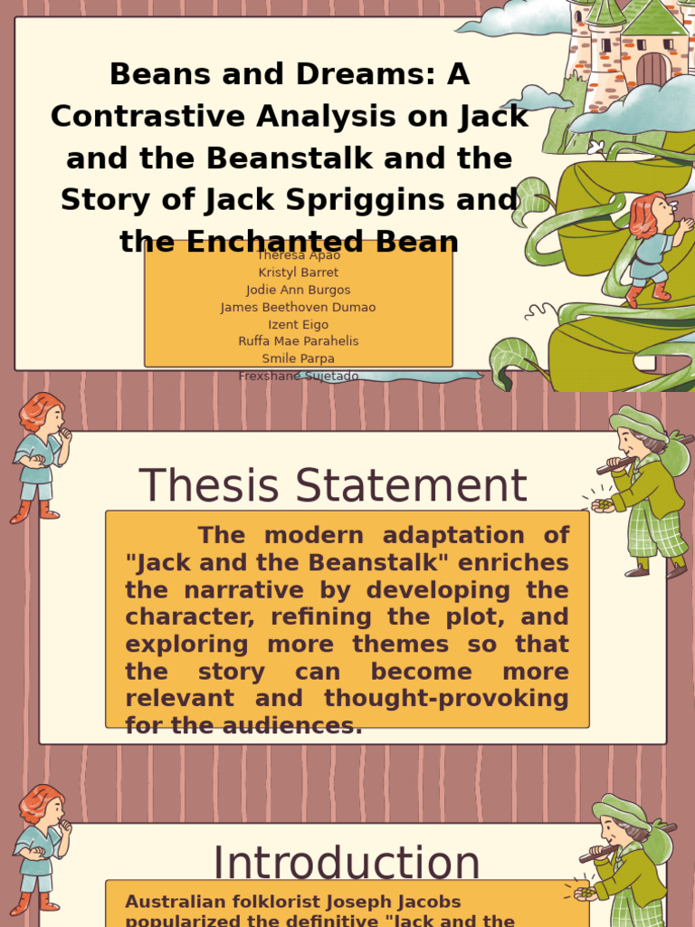 Jack and the Beanstalk vs. Spriggins | PDF | Jack And The Beanstalk ...