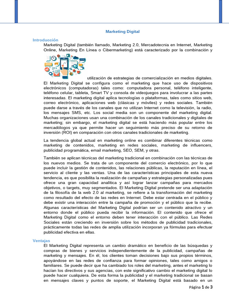 Estrategias Clave del Marketing Digital | PDF | Publicidad digital ...