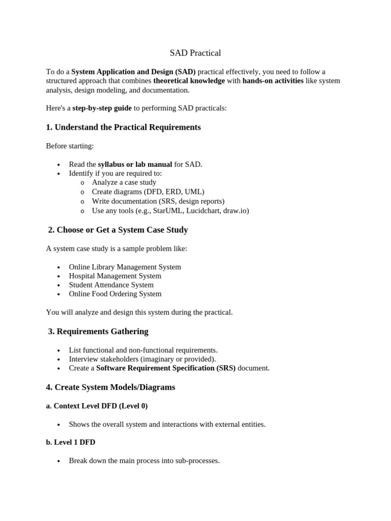 SAD Practical Guide for System Design | PDF | System | Unified Modeling ...