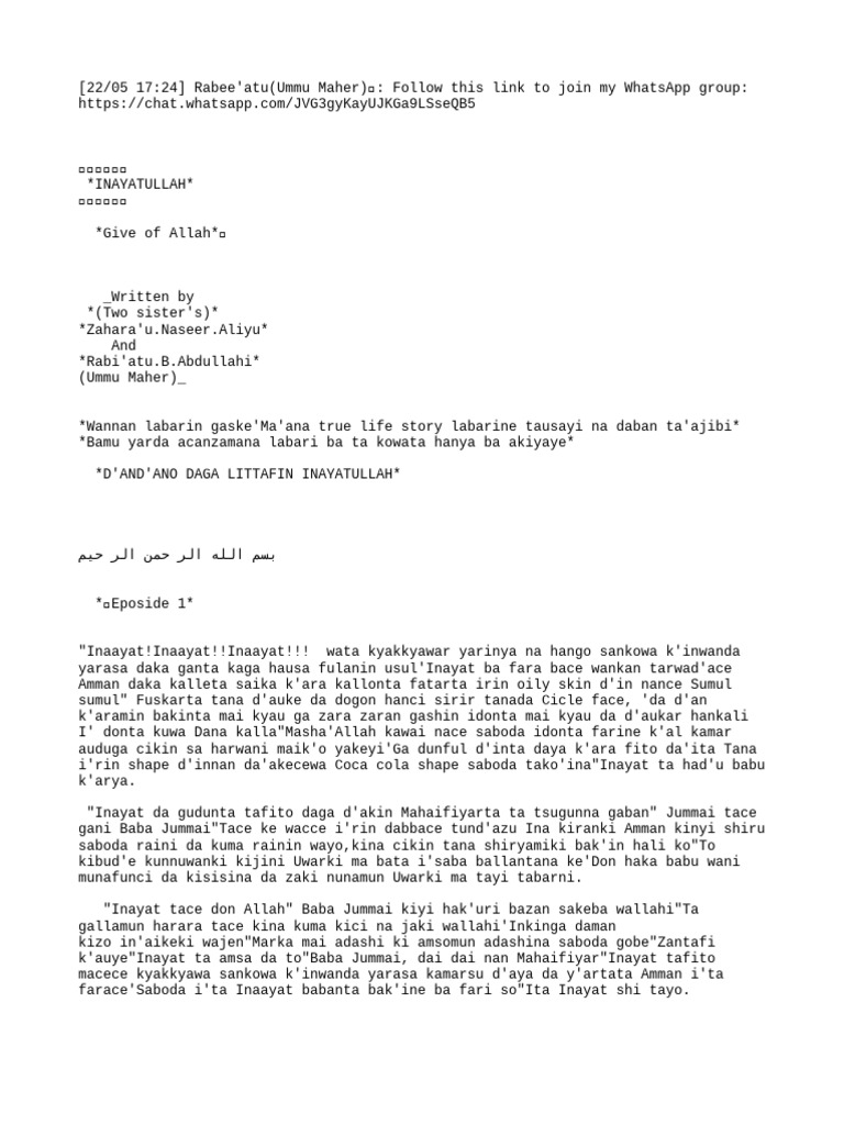 Inayatullah: A True Life Story | PDF
