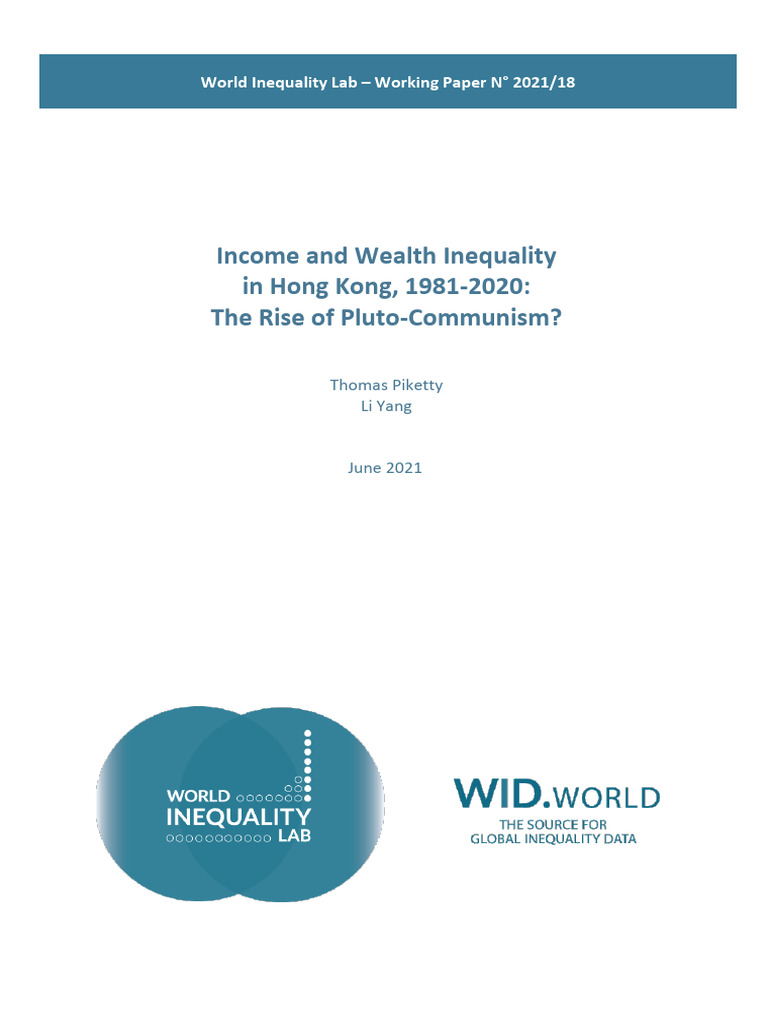 Hong Kong Income Inequality 1981-2020 | PDF | Gini Coefficient ...