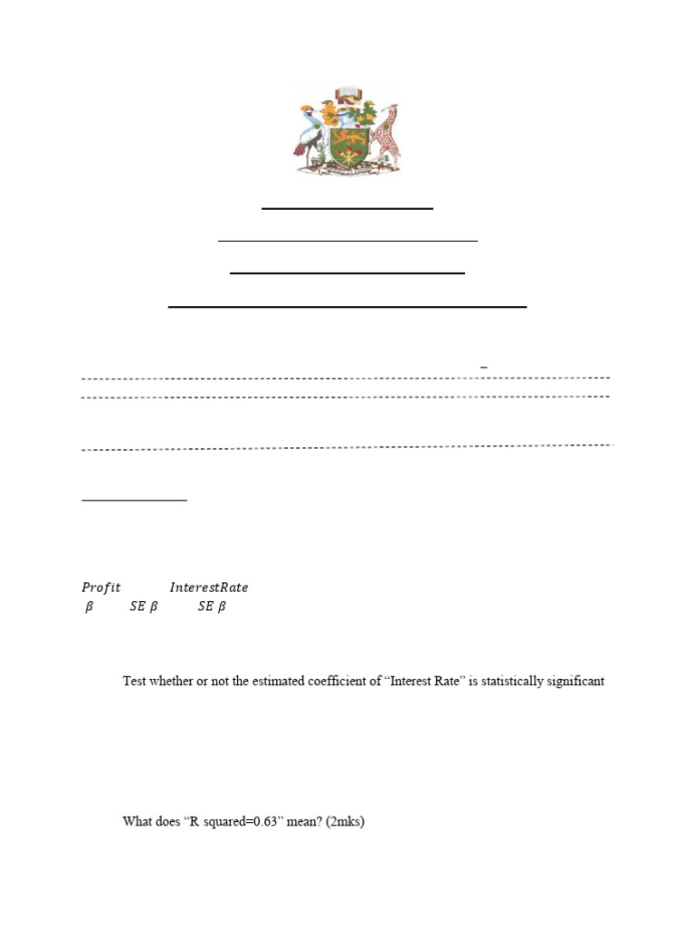R05 Mock Exam: Introductory Econometrics II | PDF