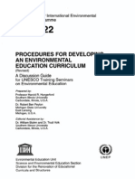 Procedures for Developing an Environmental Education Curiculum