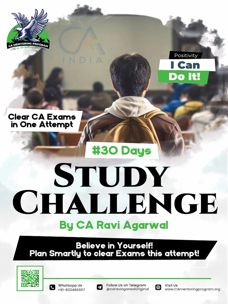 30-Day CA Exam Study Challenge | PDF | Meditation | Yoga