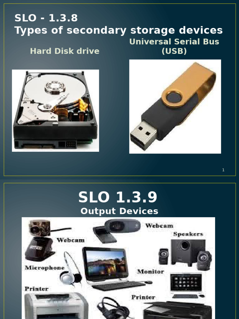 Types of Storage and Output Devices | PDF | Liquid Crystal Display ...