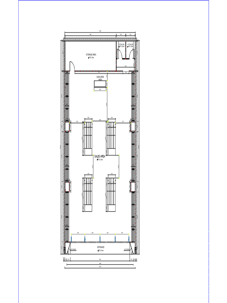 Retail Space Layout and Dimensions | PDF