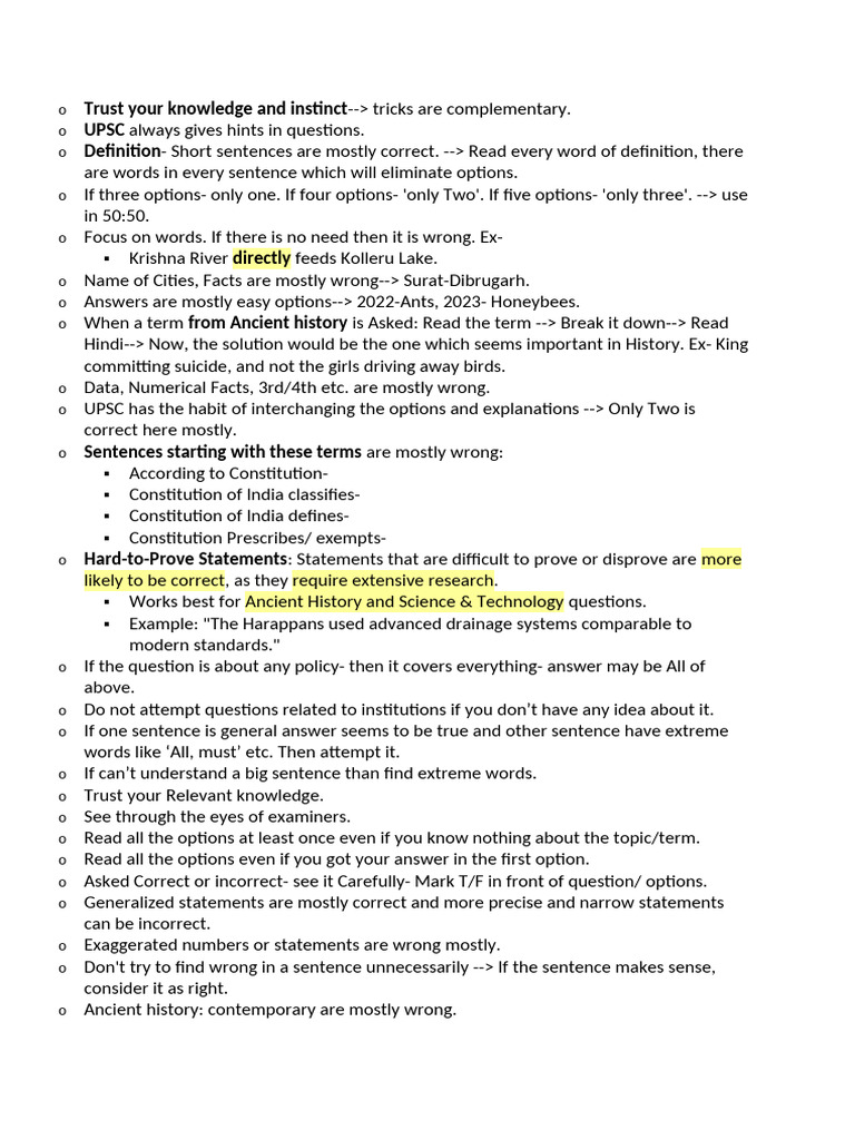 UPSC Exam Answering Strategies | PDF | Oled