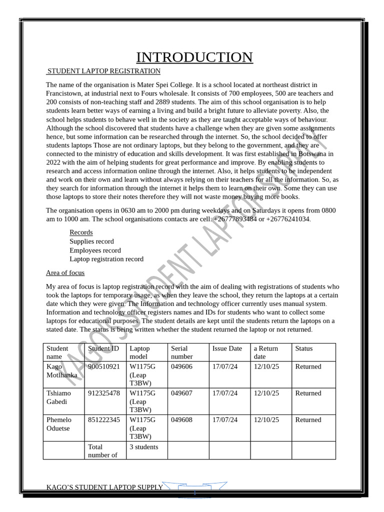 My Cs Project | PDF | Laptop | Databases