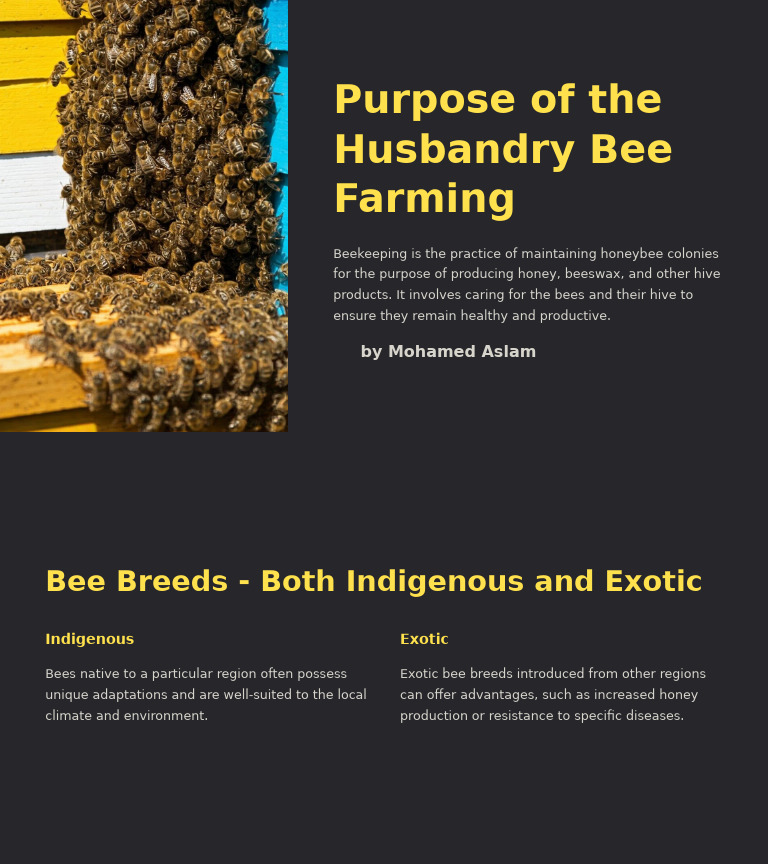 Guide to Beekeeping and Bee Breeds | PDF
