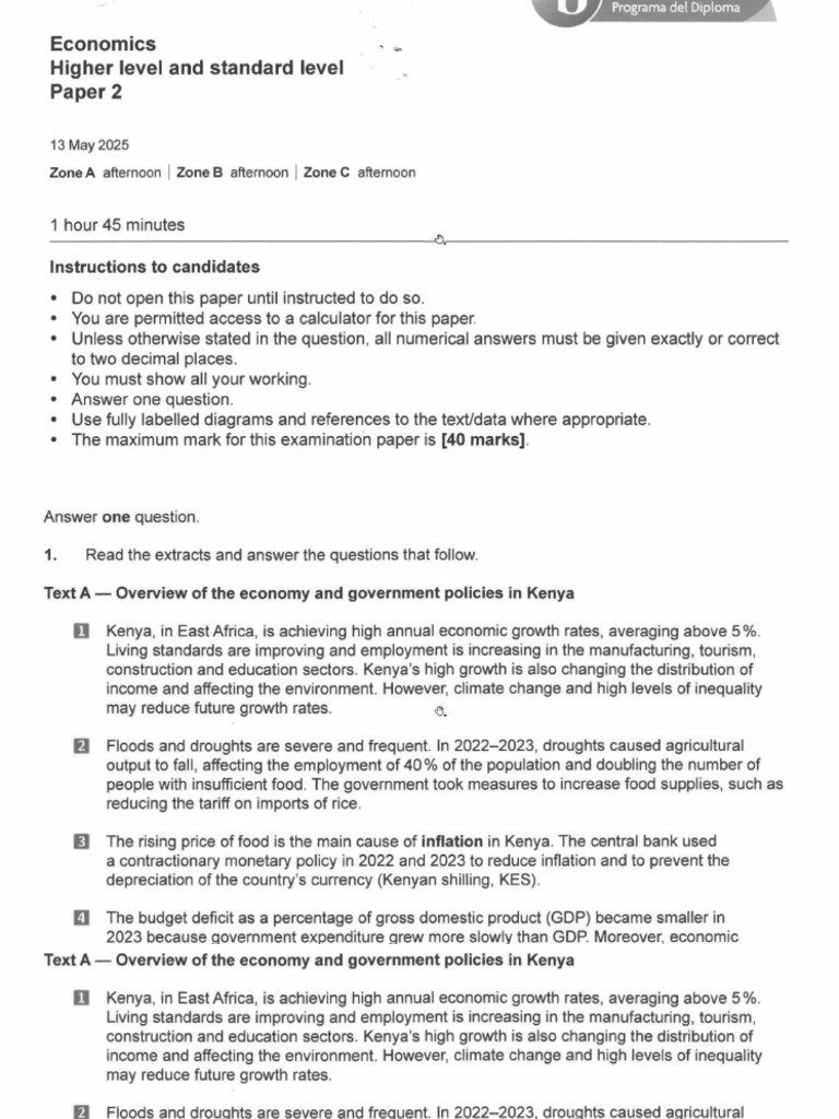Econ Paper 2 SLHL TZAAAAAAAAAAAAAAAAAAAAAAAAAAAA | PDF