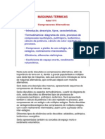 Compressores alternativos: introdução, tipos, características e termodinâmica