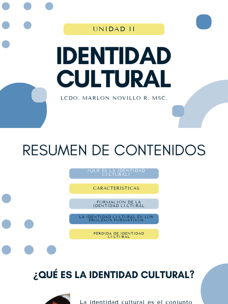 Pérdida de Identidad Cultural y Ejemplos | PDF | Psicología Social ...