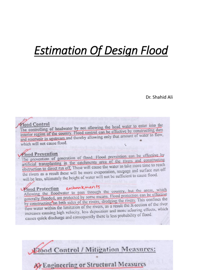 Estimation of Design Flood | PDF | Flood | Drainage Basin