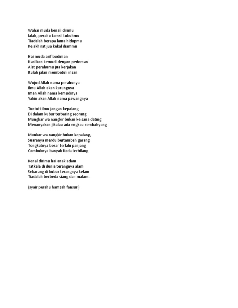 Wahai Muda Kenali Dirimu