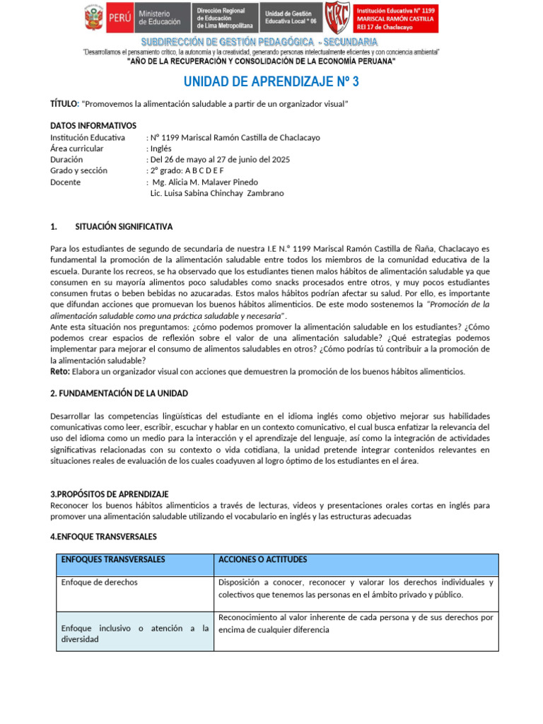 Unidad 3 | PDF | Aprendizaje | Evaluación