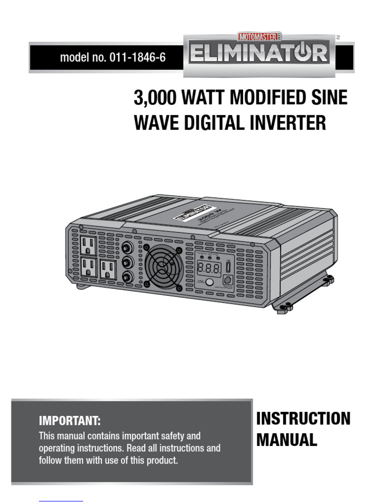 3000W Digital Power Inverter Manual | PDF | Power Inverter | Direct Current
