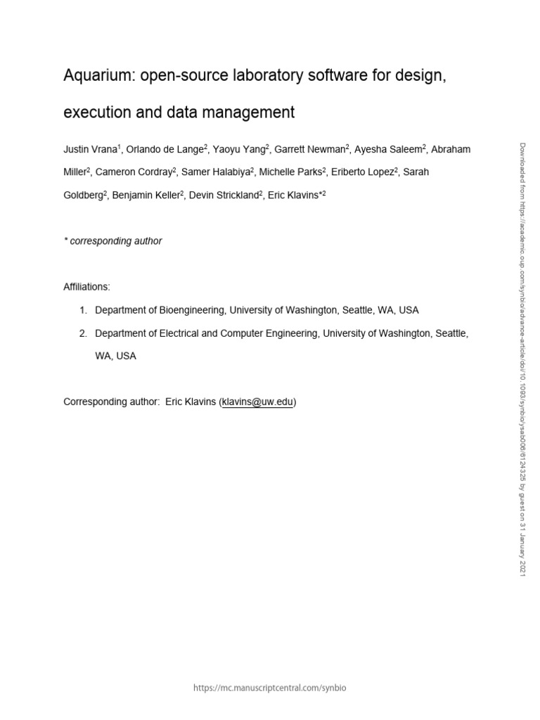 Aquarium: Open-Source Lab Automation Software | PDF | Python ...